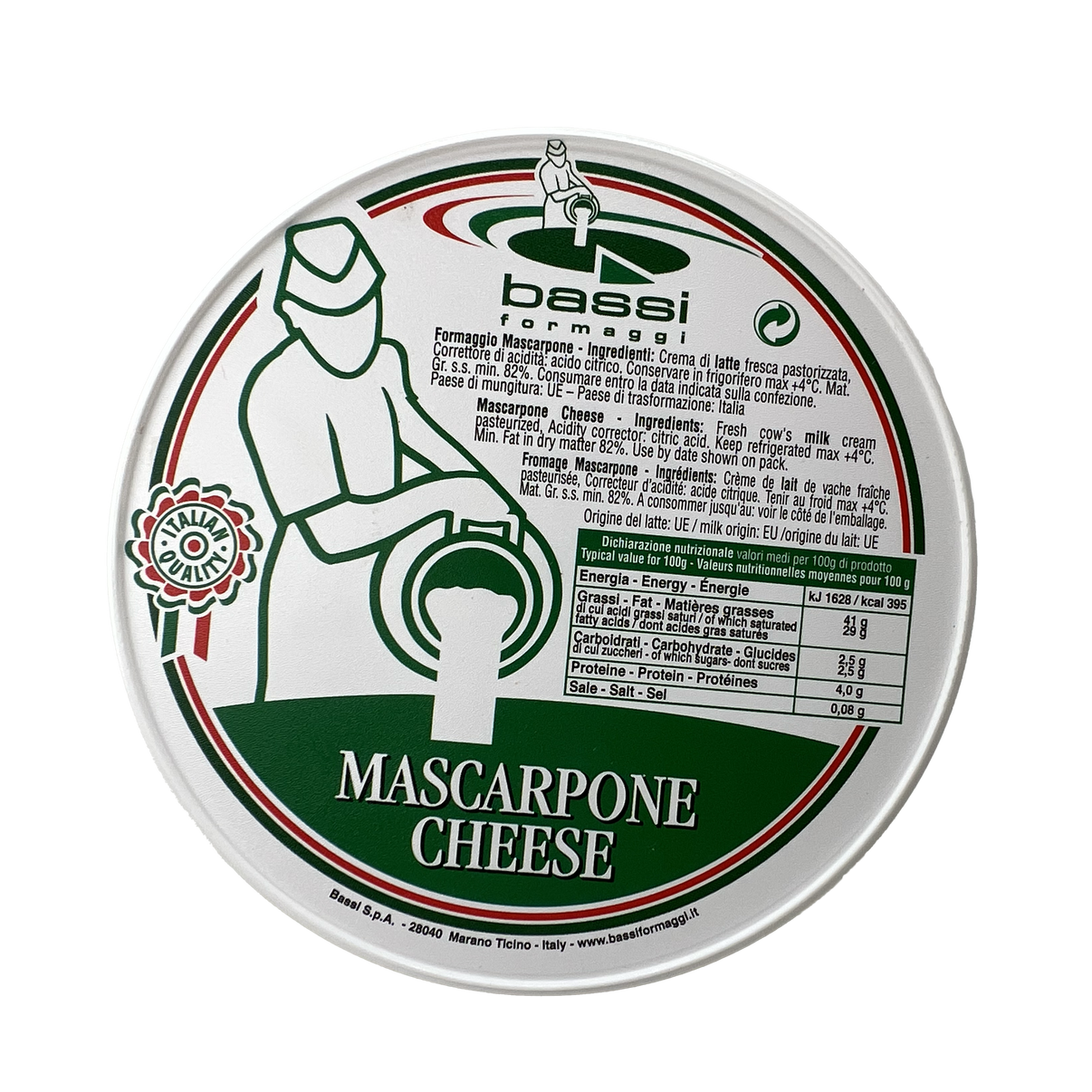MASCARPONE Bassi Chèvre Miami