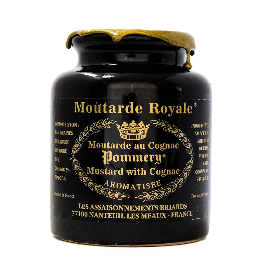 Cognac Mustard Stone Jar Pommery