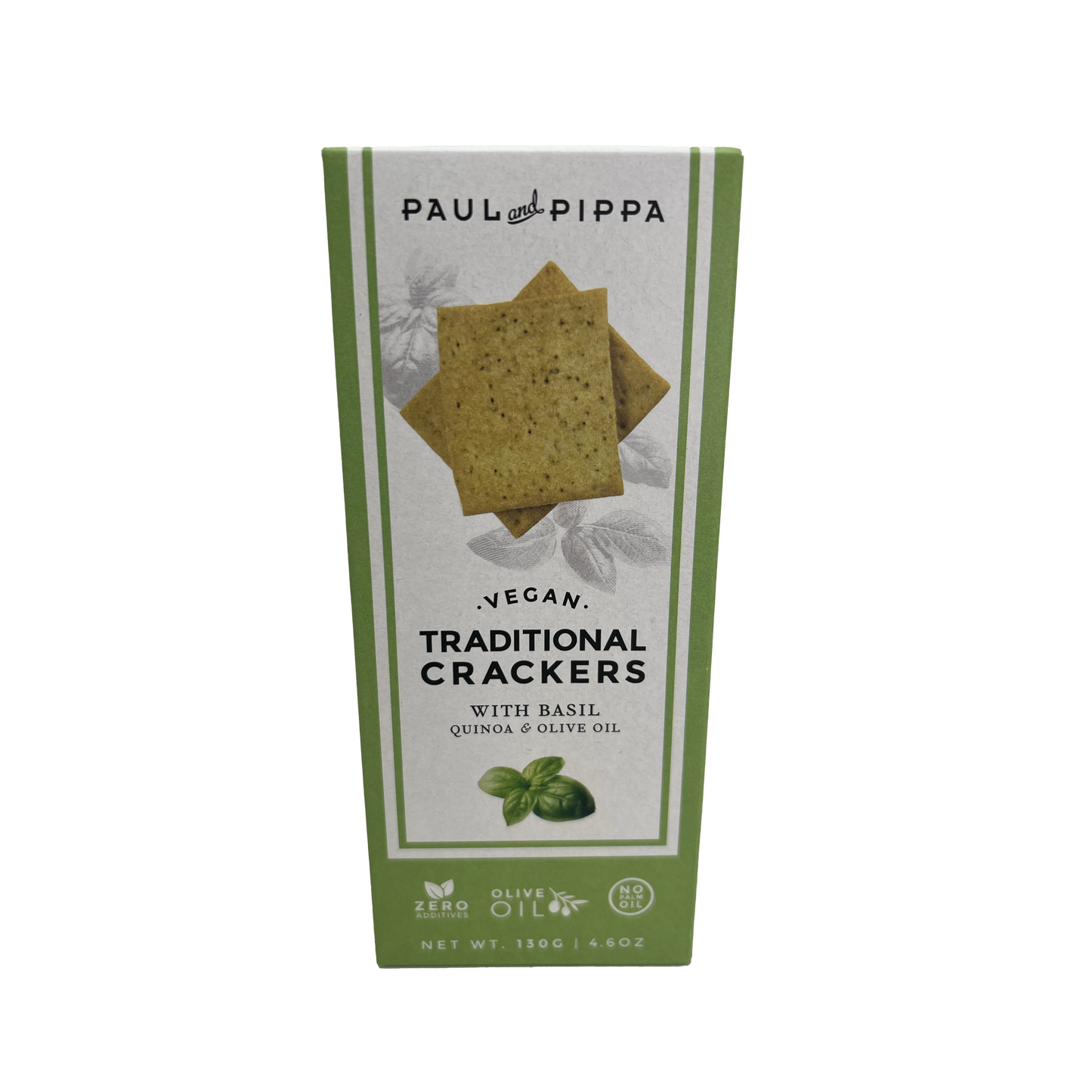 PAUL AND PIPPA Vegan Crackers with Basil