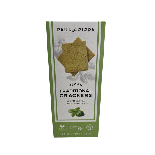 PAUL AND PIPPA Vegan Crackers with Basil